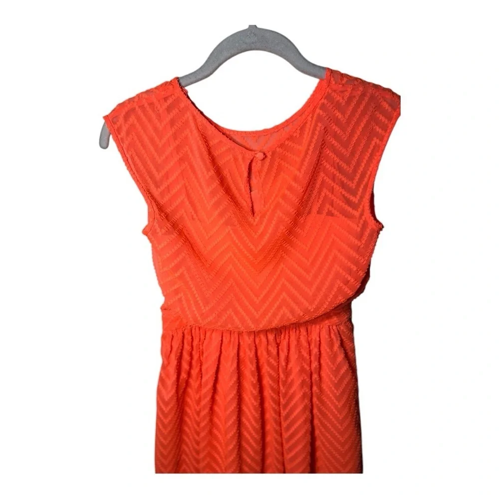 J.Crew Neon Orange Sleeveless Dress - Picture 4 of 12